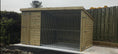 Load image into Gallery viewer, wooden dog kennel and run
