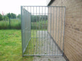 Load image into Gallery viewer, 3 sided galvanised bar dog pen without roof