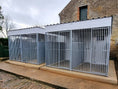 Load image into Gallery viewer, 10x12 thermal insulated dog kennel 2 bay