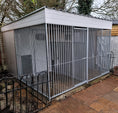 Load image into Gallery viewer, 10x12 thermal insulated dog kennel 2 bay