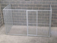 Load image into Gallery viewer, 3 sided galvanised bar dog pen without roof