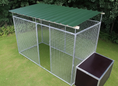 Load image into Gallery viewer, 4-Sided Mesh Dog Pen with Roof - Clean Floor