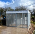 Load image into Gallery viewer, 10x12 thermal insulated dog kennel 2 bay