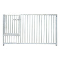Load image into Gallery viewer, Galvanised steel puppy door panel, 2.0m wide x 0.95m high, with 5cm bar spacing, for dog runs and kennels.