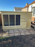 Load image into Gallery viewer, Comfort Aston Wooden Dog Kennel & Run 10ft x 5ft