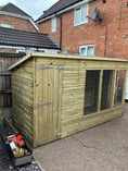 Load image into Gallery viewer, Comfort Aston Wooden Dog Kennel & Run 10ft x 5ft