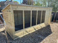 Load image into Gallery viewer, Comfort Aston Wooden Dog Kennel & Run 10ft x 5ft