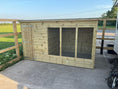 Load image into Gallery viewer, Comfort Aston Wooden Dog Kennel & Run 10ft x 5ft