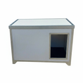Load image into Gallery viewer, Dog inside thermal composite cabin showing comfortable insulated shelter