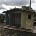 Load image into Gallery viewer, A Kennelstore 10x4 Elworth Apex Wooden Dog Kennel & Run. The pressure-treated outdoor shelter features a classic apex roof design and a secure galvanized steel run panel.