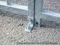 Load image into Gallery viewer, Heavy-Duty Galvanised Dog Run Panel - 1.83m x 1.84m, 5cm Bar Spacing