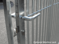 Load image into Gallery viewer, galvanised bar right hand door dog run panel mortice lock and key
