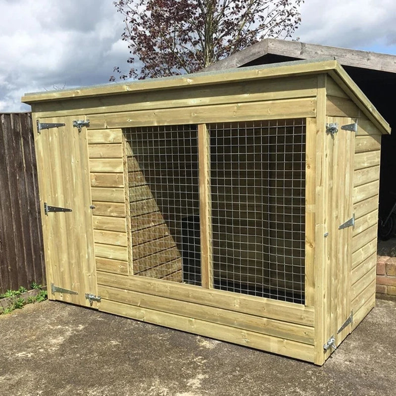 KENNELSTORE: x Aston Wooden Dog Kennel Run Weatherproof