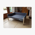 Load image into Gallery viewer, Stylish and supportive elevated dog bed for joint health and comfort
