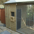 Load image into Gallery viewer, Faddiley Wooden Dog Kennel & Run 12ft x 5ft – Full Height