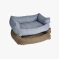 Load image into Gallery viewer, Tweed colour Rustic Tweed Cosy Dog Bed