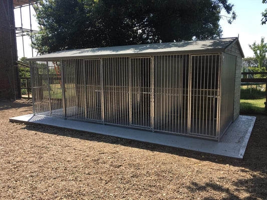 Betley Wooden 2 Block Kennel And Run 20ft (wide) x 10'6ft (depth) x 7'3ft (apex)
