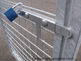 Load image into Gallery viewer, 1.5m × 1.84m Galvanised Dog Run Panel – Mesh Door Panel Right Hand Spring Loaded Latch