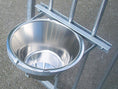 Load image into Gallery viewer, stainless steel single dog bowl and holder