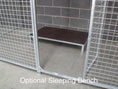 Load image into Gallery viewer, 3 sided galvanised mesh dog pen with roof