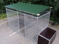 Load image into Gallery viewer, 4 sided galvanised mesh dog pen with roof