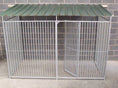 Load image into Gallery viewer, 3 sided bar dog pen with roof

