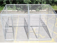 Load image into Gallery viewer, galvanised mesh dog pen 2 bay without roof