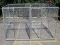Load image into Gallery viewer, galvanised mesh dog pen 2 bay without roof