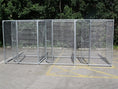 Load image into Gallery viewer, galvanised mesh dog pen without roof 3 bay
