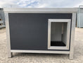 Load image into Gallery viewer, Grey Thermal Hygienic Wipe Clean Dog Cabins
