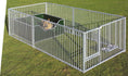 Load image into Gallery viewer, Galvanised steel puppy pen panel showing secure construction and rust-resistant finish