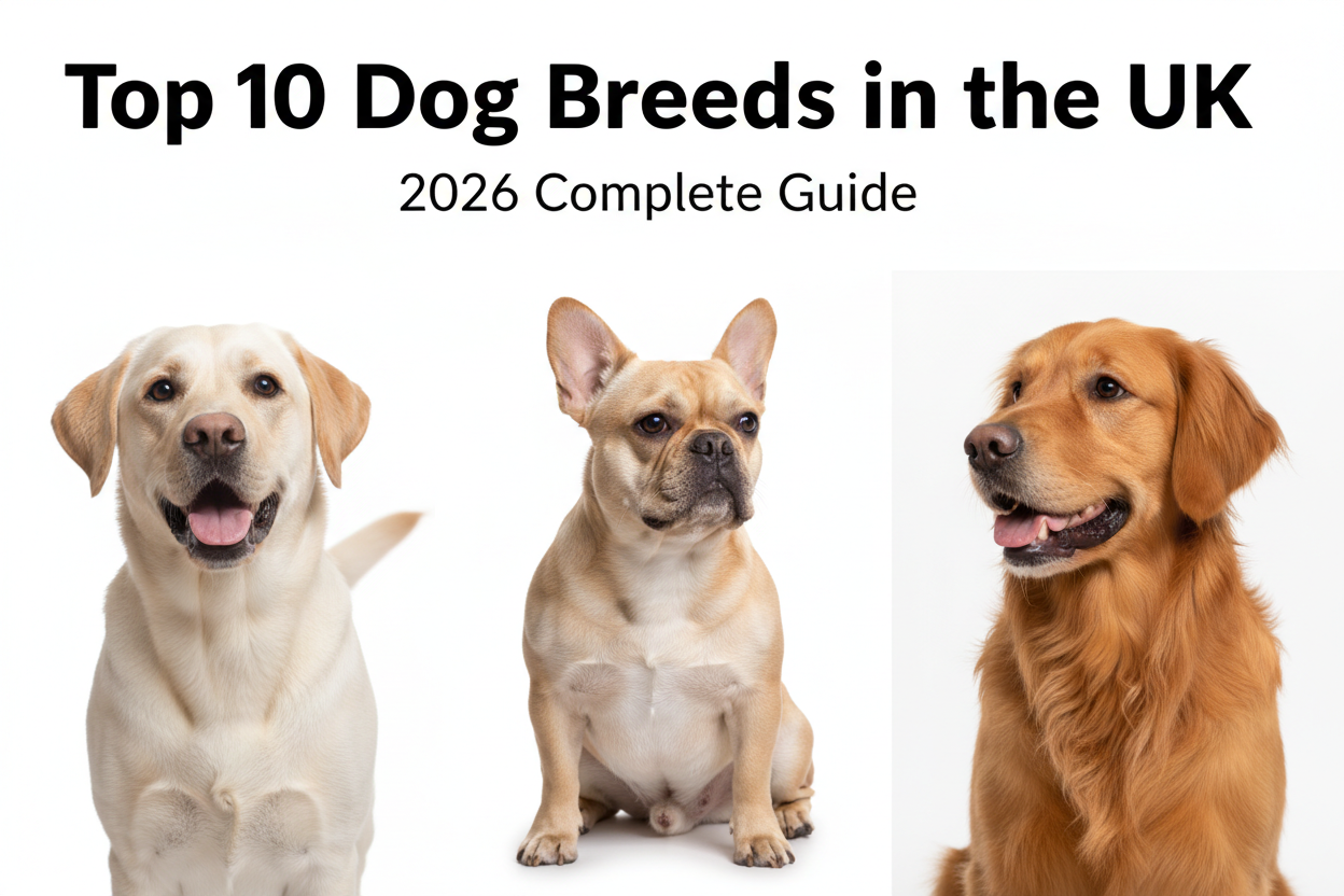 Top 10 most popular dog breeds in the UK 2026 - complete guide