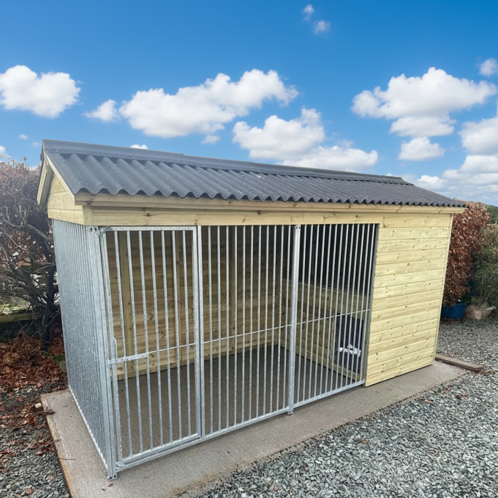 Buxton Wooden Dog Kennels & Runs