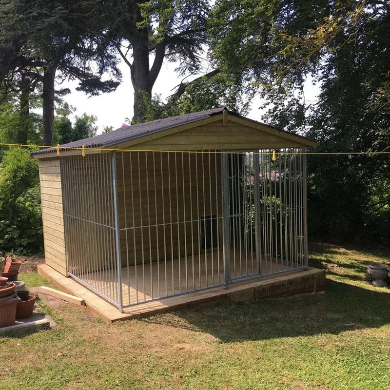 Front Entry Wymbury Deluxe Wooden Dog Kennels & Runs