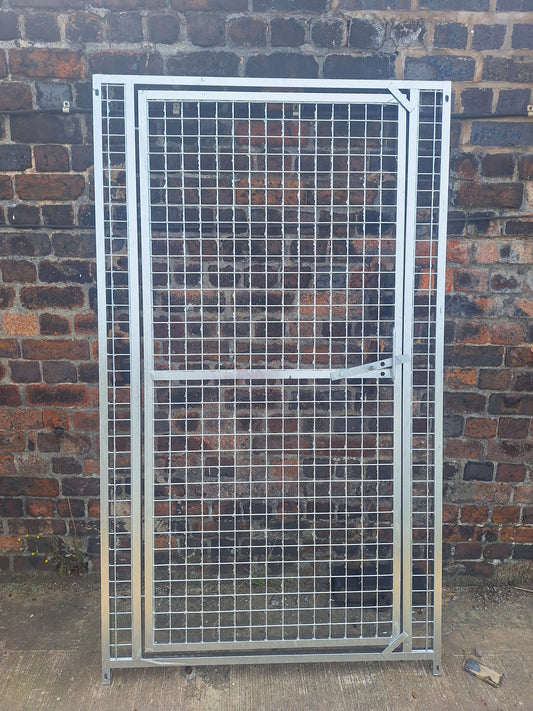 Kennelstore 1065mm (W) x 1840mm (H) Galvanised 2" x 2" Mesh RH Full Width Door Panel