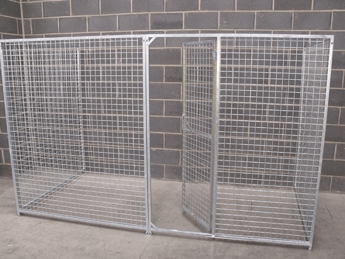 3 Sided Mesh Pro Galvanised Dog Pen Without Roof Kennelstore
