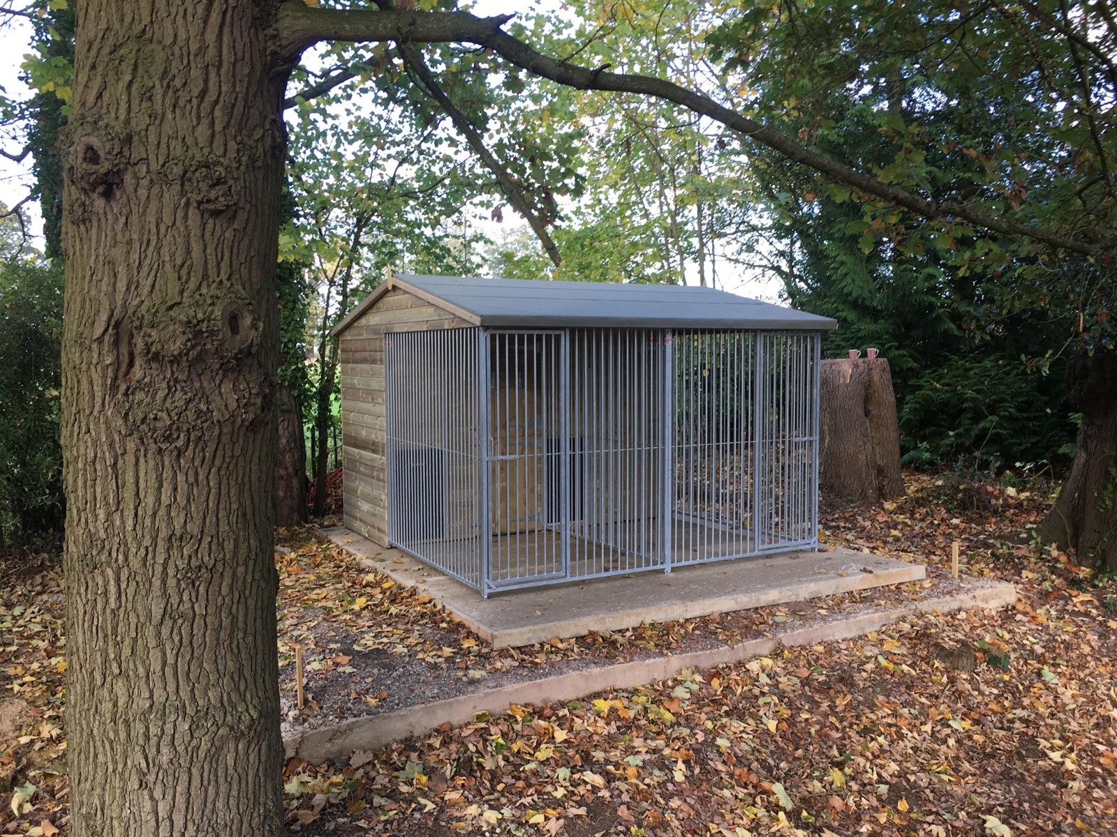 Chesterton 6 Block Wooden Dog Kennel And Run 30ft (wide) x 10'6ft (depth) x 7'3ft (apex)