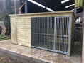Load image into Gallery viewer, Chesterfield Dog Kennel 12ft (wide) x 4ft (depth) x 5'7ft (high)

