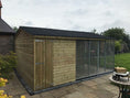 Load image into Gallery viewer, Kingsley 2 Bay Dog Kennel & Storage 14ft (wide) x 10'6ft (depth) x 7'3ft (apex)
