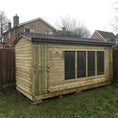 Load image into Gallery viewer, Winterley Dog Kennel 14ft (wide) x 4ft (depth) x 6'6ft (apex)
