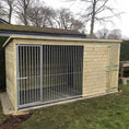Load image into Gallery viewer, Chesterfield Dog Kennel 14ft (wide) x 4ft (depth) x 5'7ft (high)
