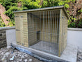 Load image into Gallery viewer, Ettiley Wooden Dog Kennel And Run 10ft (wide) x 4ft (depth) x 5'7ft (high)
