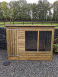 Load image into Gallery viewer, Spacious Aston Wooden Dog Kennel & Run 8ft x 6ft
