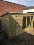 Load image into Gallery viewer, Comfort Aston Wooden Dog Kennel & Run 10ft x 5ft
