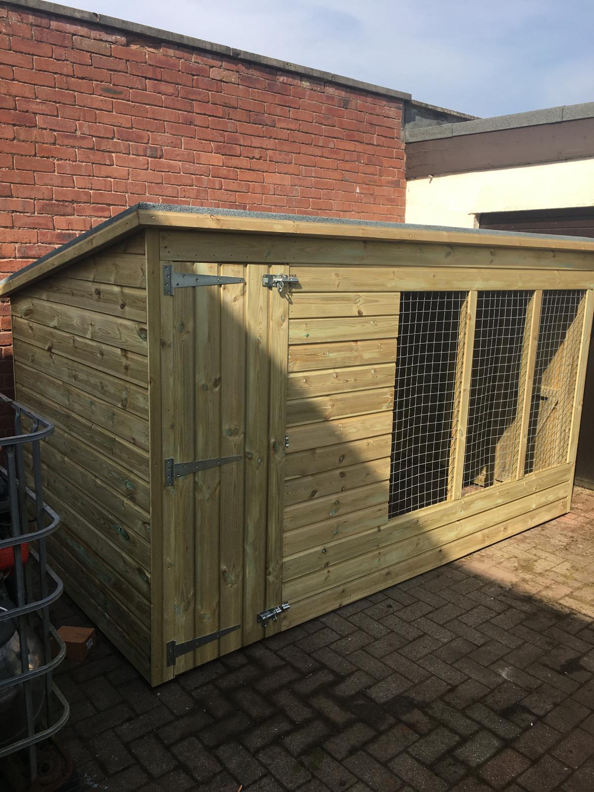 Comfort Aston Wooden Dog Kennel & Run 10ft x 5ft