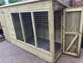 Load image into Gallery viewer, Deep Aston Wooden Dog Kennel & Run 8ft x 5ft
