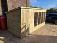 Load image into Gallery viewer, Comfort Aston Wooden Dog Kennel & Run 10ft x 5ft

