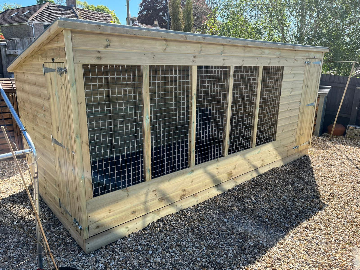 Comfort Aston Wooden Dog Kennel & Run 10ft x 5ft