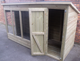 Load image into Gallery viewer, ASTON WOODEN DOG KENNEL AND RUN 14ft (wide) x 6ft (depth) x 5'7ft (high)
