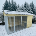 Load image into Gallery viewer, Buxton Dog  Kennel Winter Setting
